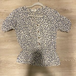 Flower blouse size small